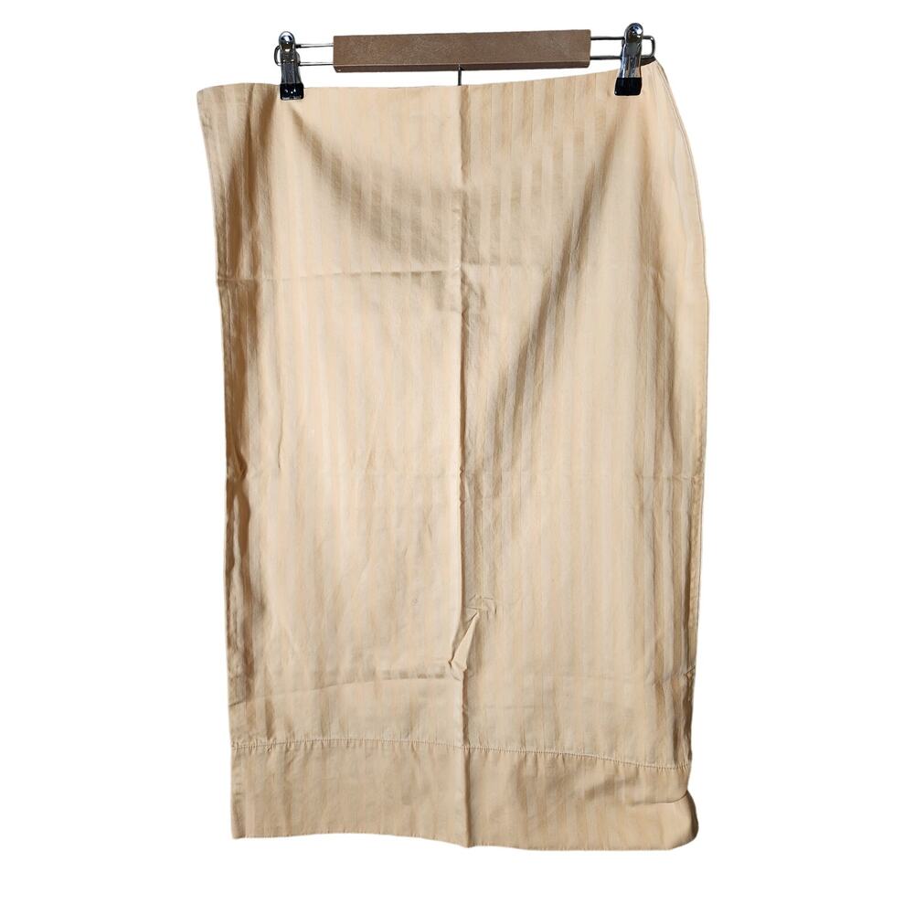 HOME 100% Cotton Soft Tan Striped STANDARD Pillowcase - Qty 1